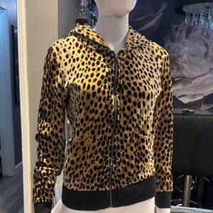 Vintage juicy couture cheetah print velour Y2K